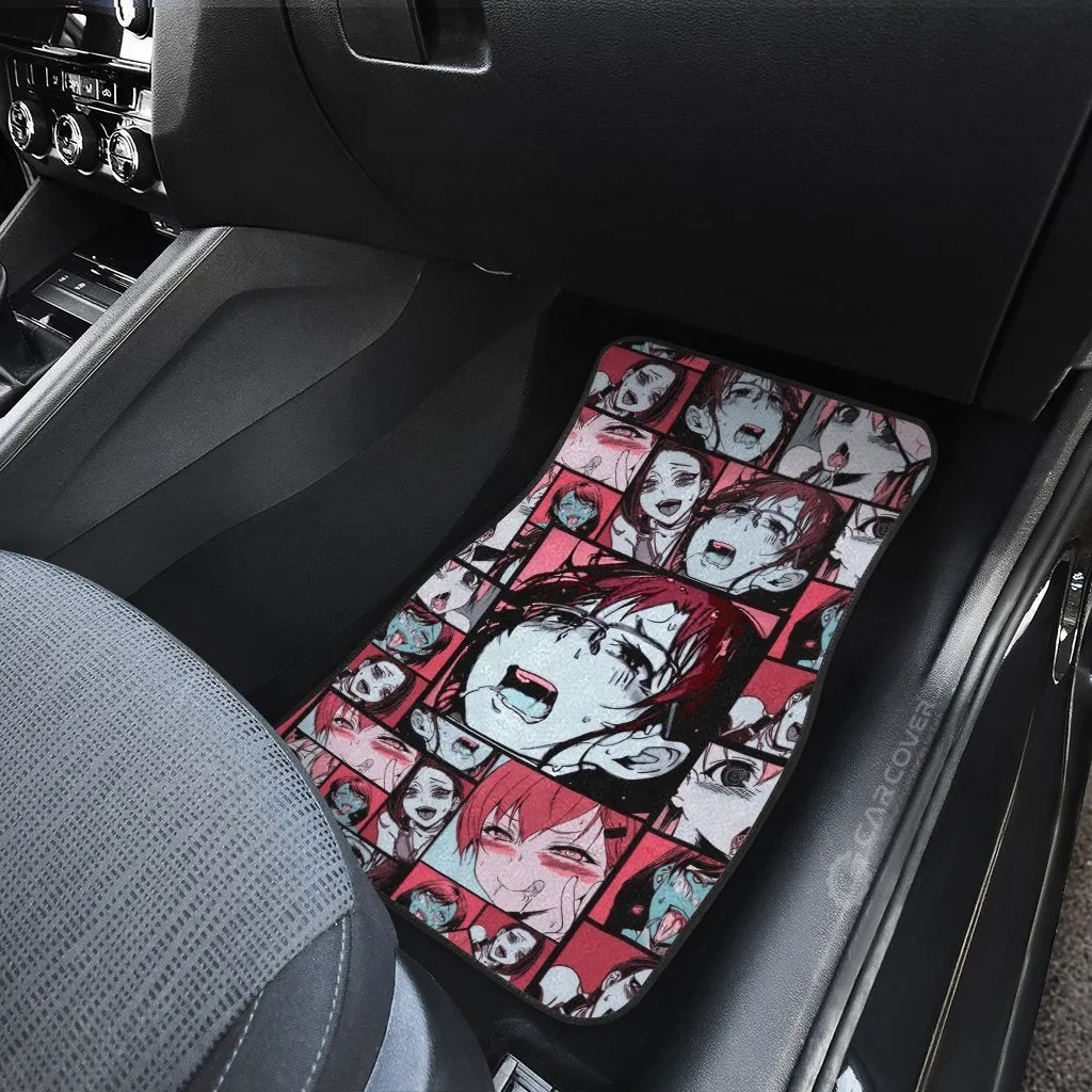 Ahegao Car Floor Mats Custom Vintage Car Interior Accessories